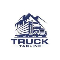 Truck Transportation Logo Vector Template