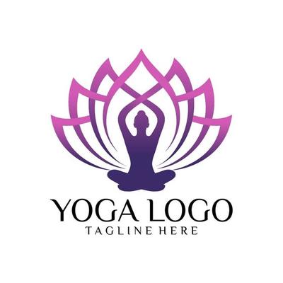 Free yoga logo - Vector Art