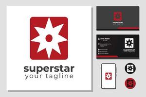 Star logo icon and logo template vector