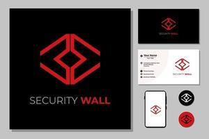 vector de plantilla de diseño de logotipo de defensa de seguridad