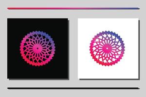 Abstract circle logo design vector