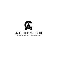 CA initial logo design vector