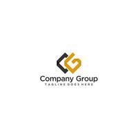 CG initial logo sign design for your company vector