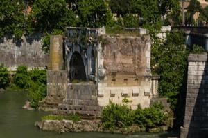 Rome bridges with river view landscape photo