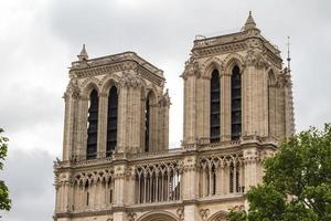 notre dame - vista del paisaje de parís foto