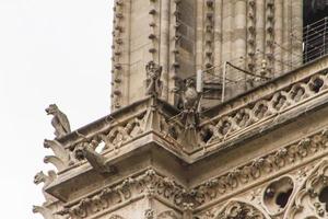 notre dame - parís vista de cerca foto