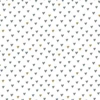 Vector seamless pattern with pastel colors hearts on white background. Romantic print. Happy Valentines Day illustration.