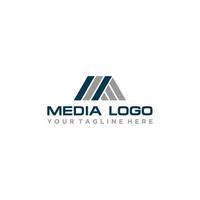 M Initial Logo Sign Design vector