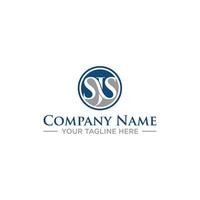 SJS Initial Logo Design for Your Company vector