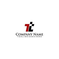 logo design letter TT for brand and company names vector