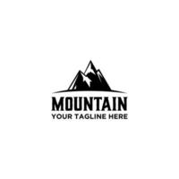 diseño de letrero de logotipo de montaña vector