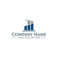 Logo design or symbol for business consulting company, or accounting financial vector