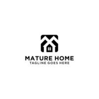 M home logo design vector