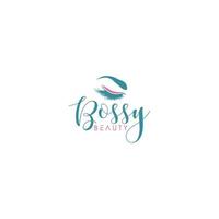 Beauty Eye Bossy Logo Sign Symbol Icon vector