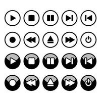 Vector Illustration Of Button Icon Collection