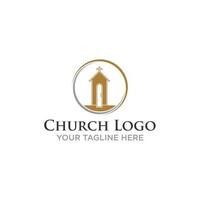 Church Logo Sign Design vector