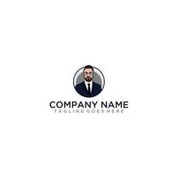 Businessman logo sign design vector