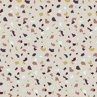 Abstract seamless pattern in terrazzo style. Vector background. Modern texture for wallpaper, backdrop, fabric, etc.