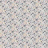 Abstract seamless pattern in terrazzo style. Vector modern texture for wallpaper, backdrop, fabric, etc.