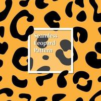 Seamless leopard skin pattern for your design. Vector illustration.