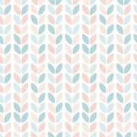 Scandinavian style floral seamless pattern. Abstract geometric leaves in pastel colors. Vector wallpaper.