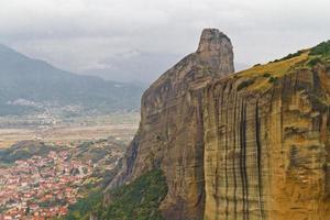 Meteora cliffs and monasteries photo