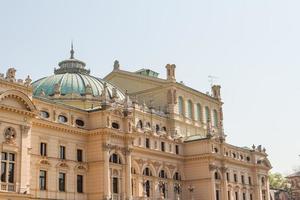 Slowackiego theater in summer time in Krakow photo