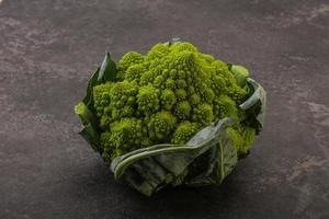 Vegan organic food - Romanesco cabbage photo