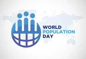 World Population Day July 11. Holiday concept. Background template vector illustration.