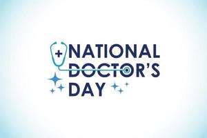 National doctors day. World doctors day template. Vector illustration.