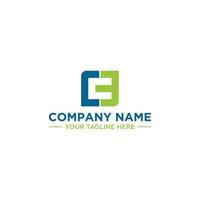 CE or EC Initial Logo Sign Design vector