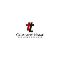 letra de diseño de logotipo tt para nombres de marcas y empresas vector