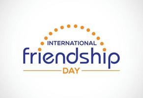 International friendship day vector template for the celebration.