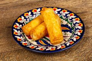 Roasted spring roll photo