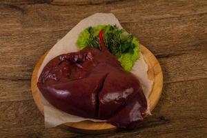 Raw pork Liver photo