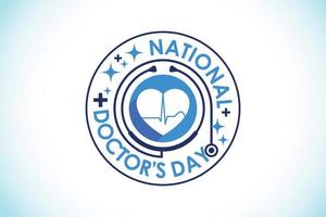 National doctors day. World doctors day template. Vector illustration.