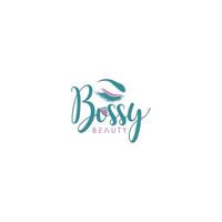 Beauty Eye Bossy Logo Sign Symbol Icon vector