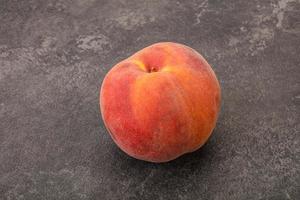 Fresh ripe sweet peach fruit photo