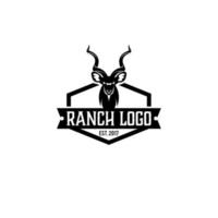 Deer hunter logo type, template, and vector