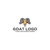 Goat head logo sign design vector