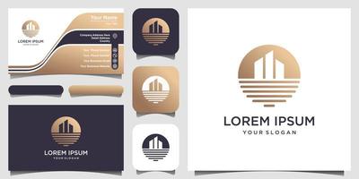 Beach House Logo Design Template vector