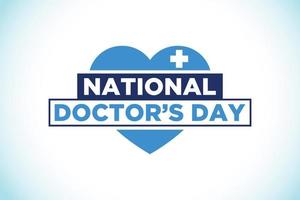 National doctors day. World doctors day template. Vector illustration.