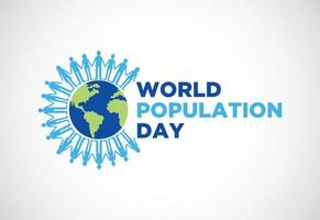 World Population Day July 11. Holiday concept. Background template vector illustration.