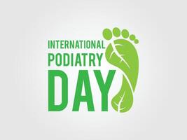 Vector illustration elements for International Podiatry Day.