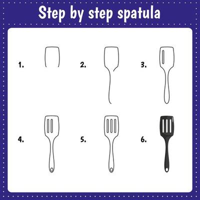 How to Draw Kitchen Utensils Step by Step