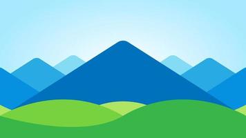 Abstract mountains landscape vector illustration background