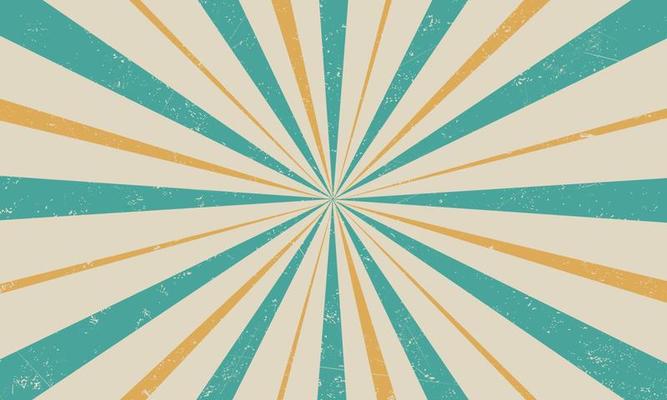 Classic retro burst background vector. Vintage ray backdrop and wallpaper design
