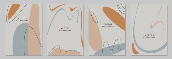 fondos abstractos modernos. estilo minimalista de moda. varias formas configuran plantillas de diseño buenas para la tarjeta de fondo saludo papel tapiz folleto volante invitación y otros. ilustración vectorial vector