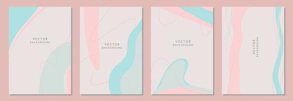 fondos abstractos modernos. estilo minimalista de moda. varias formas configuran plantillas de diseño buenas para la tarjeta de fondo saludo papel tapiz folleto volante invitación y otros. ilustración vectorial vector