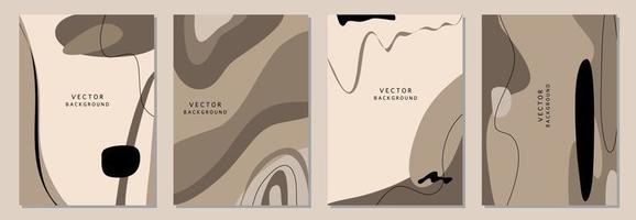 fondos abstractos modernos. estilo minimalista de moda. varias formas configuran plantillas de diseño buenas para la tarjeta de fondo saludo papel tapiz folleto volante invitación y otros. ilustración vectorial vector